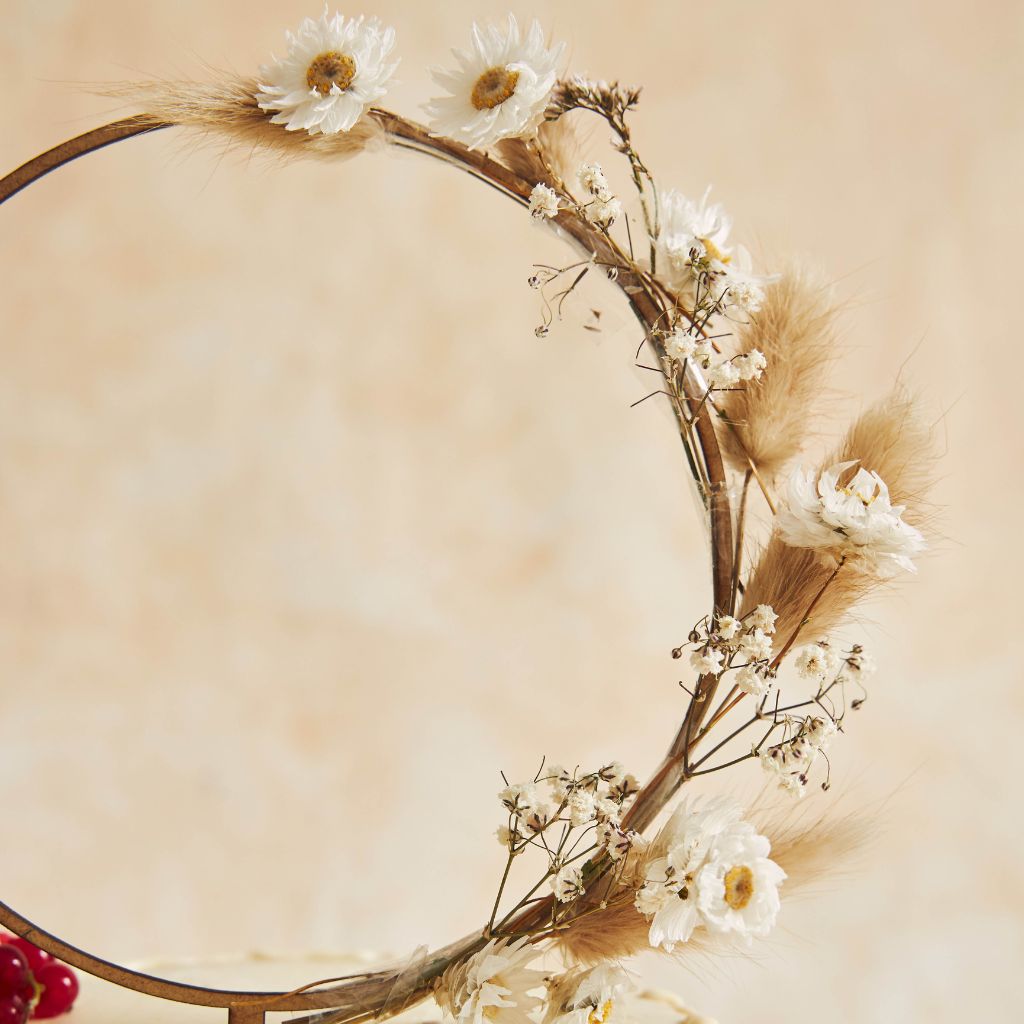 Dried Flower Wreath Circle Decoration 1